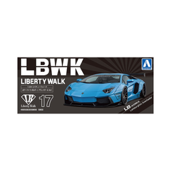 Aoshima: 1/24 LB-Works Lamborghini Aventador Ver. 1 Scale Model Kit #17 (ONLINE ORDER ONLY)