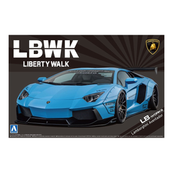 Aoshima: 1/24 LB-Works Lamborghini Aventador Ver. 1 Scale Model Kit #17 (ONLINE ORDER ONLY)