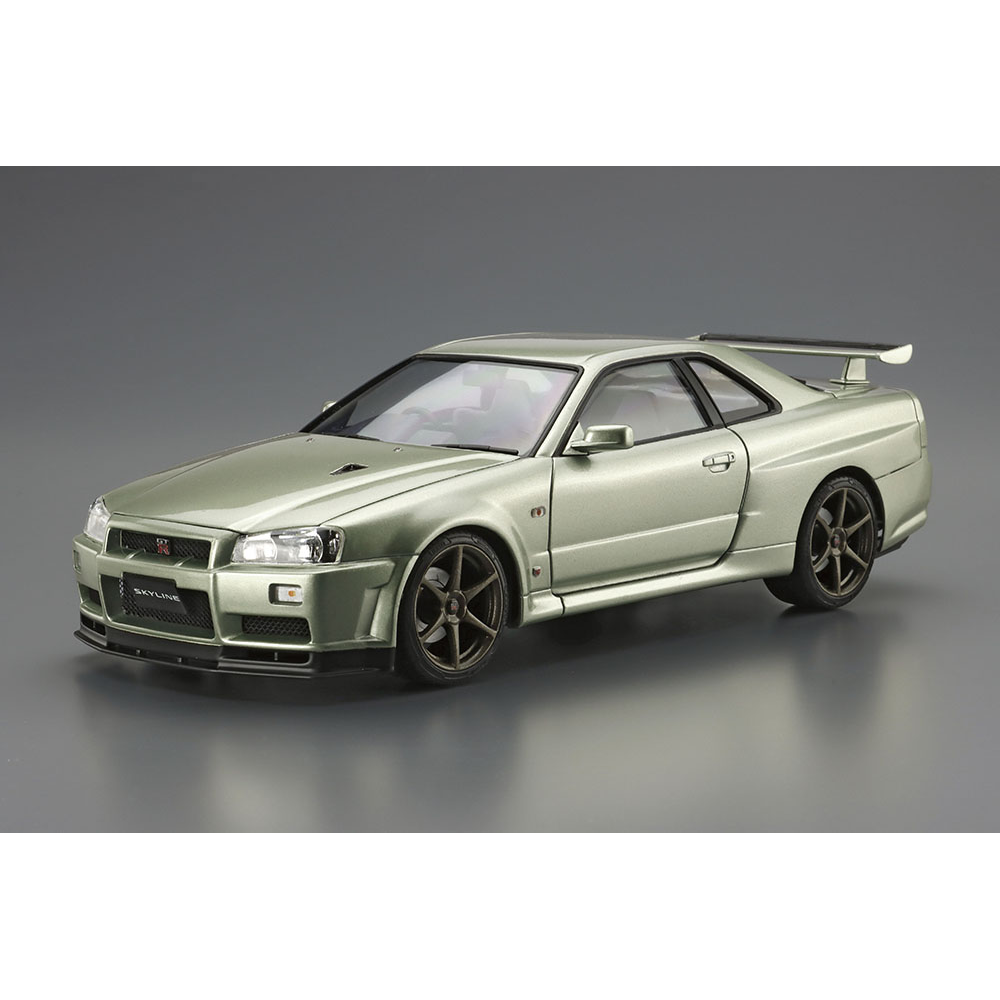 Aoshima: 1/24 Nissan BNR34 Skyline GT-R V-SpecII Nur. '02 Scale Model Kit #134 (ONLINE ORDER ONLY)