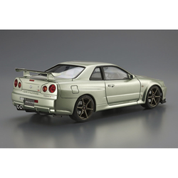 Aoshima: 1/24 Nissan BNR34 Skyline GT-R V-SpecII Nur. '02 Scale Model Kit #134 (ONLINE ORDER ONLY)