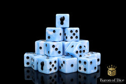 Giant Footprint Dice - Blue Frost (ONLINE ORDER ONLY)