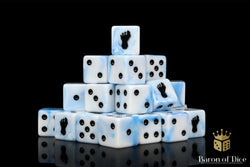 Giant Footprint Dice - White Ice (ONLINE ORDER ONLY)