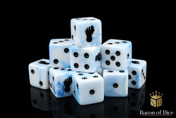 Giant Footprint Dice - White Ice (ONLINE ORDER ONLY)