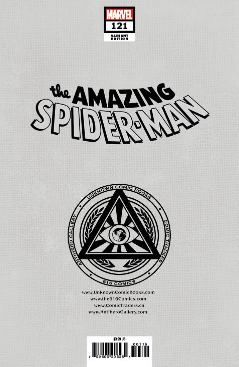 [Foil] Amazing Spider-Man #121 Facsimile Edition Unknown Comics John Romita Exclusive Var (06/14/2023) (ONLINE ORDER ONLY)