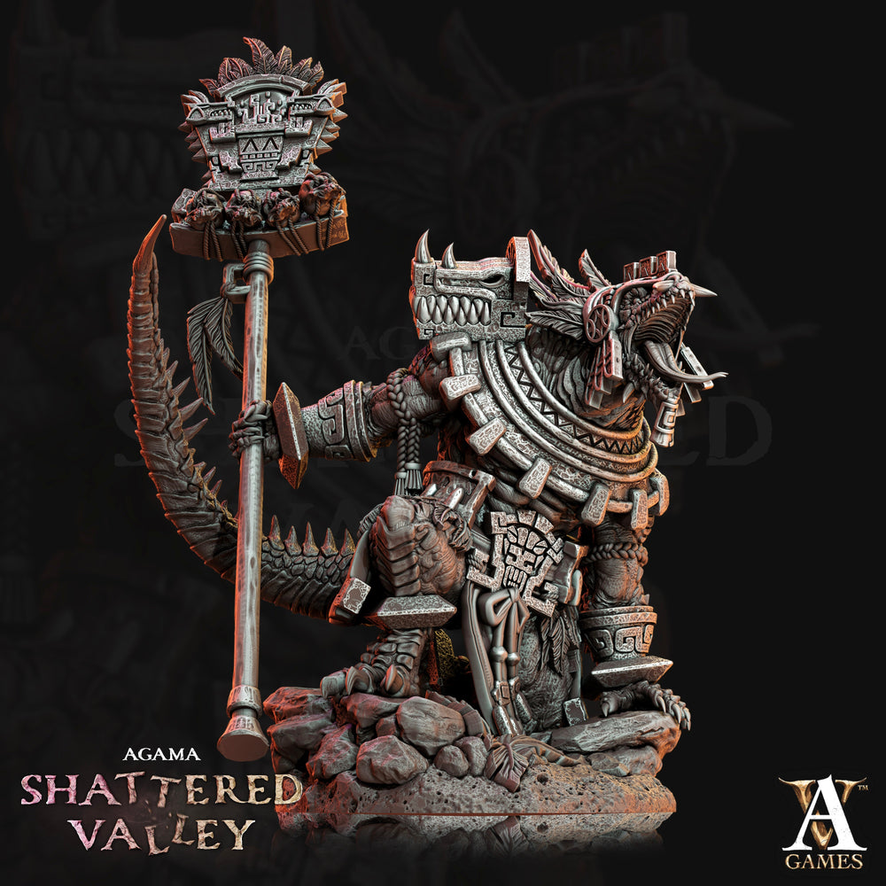 3D Printed Archvillain Games Agama Shattered Valley - Agama Aztical 28mm 32mm D&D (Online Only)