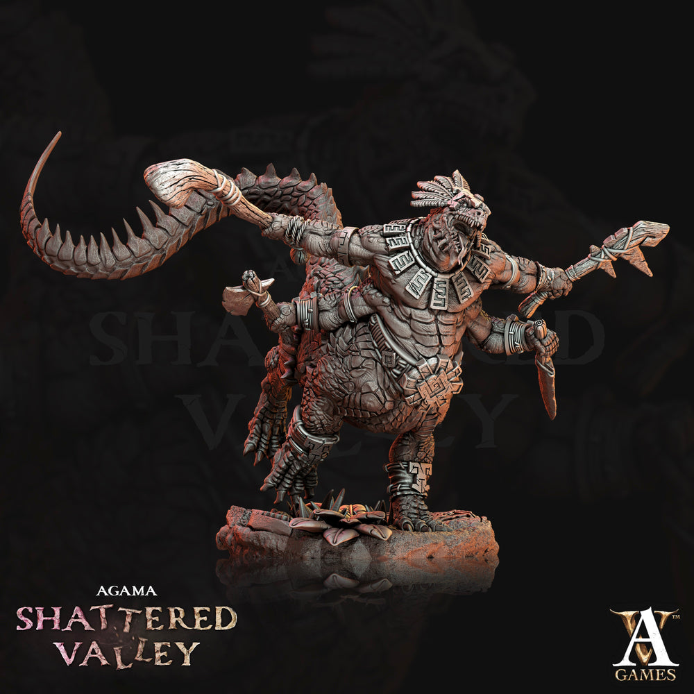 3D Printed Archvillain Games Agama Shattered Valley - Agama Telcoans 28mm 32mm D&D (Online Only)
