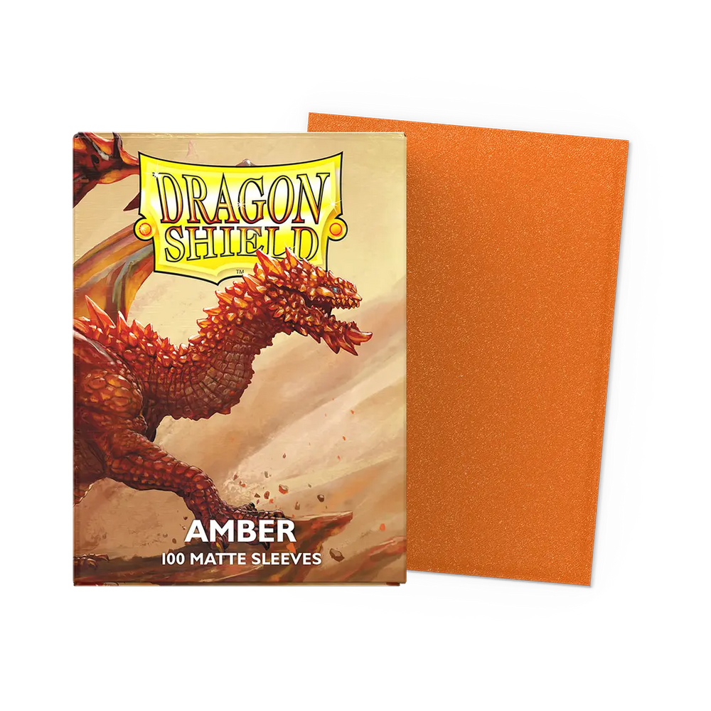 Dragon Shield: Standard 100ct Sleeves - Amber (Matte) (Online Order Only)