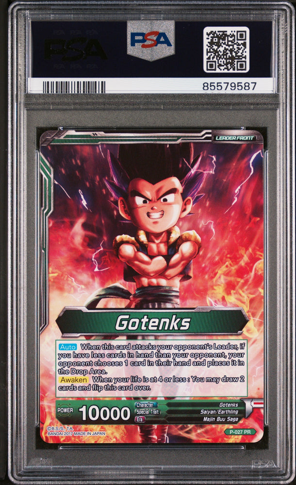 2017 DRAGON BALL SUPER 1 PRDGS STRK SS GOTENKS #P-027 - PSA 10 (Online Order Only)