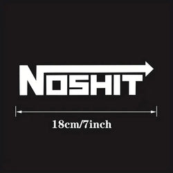 NOSHIT Nos Style Decal Funny Car Truck Vinyl Sticker JDM Racing Window Decal Stickers Jdm Window Decals (Online Order Only)