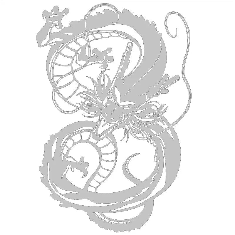 Anime Car Sticker The Dragon Laptop Sticker Auto Parts Window Personality Decoration Waterproof Prevent Bask in Vinyl Decals (ONLINE ORDER ONLY)