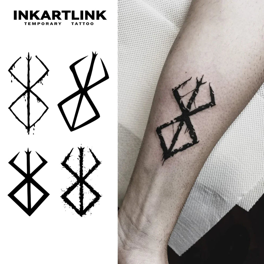 Berserker Temporary Tattoo,Lasts To 15 Days New Technology Magic Waterproof Semi Permanent Sticker. (Online Order Only)