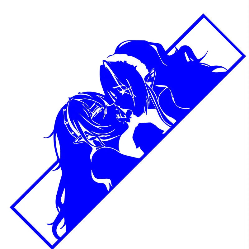 For Car Sticker Sanime Waifu Bumper Window Decal Anime RV Vinyl Motorcycle Graffiti Sticker Laser Waterproof Custom Printing (ONLINE ORDER ONLY)