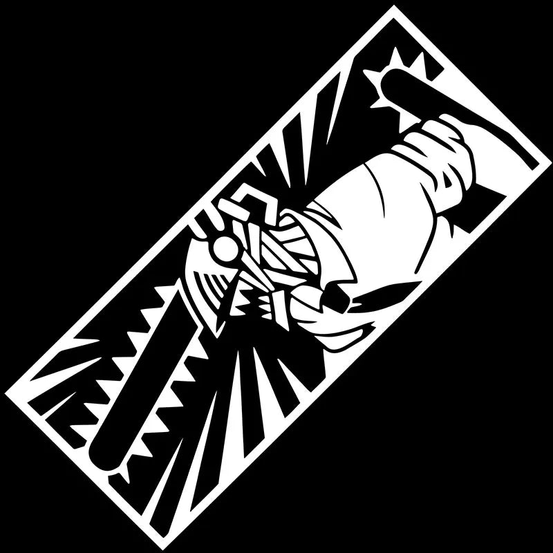 1Pcs CHAINSAWMAN Car Sticker The Window Auto Parts Decoration Laptop Computer Anime Stickers Vinyl Decals (ONLINE ORDER ONLY)