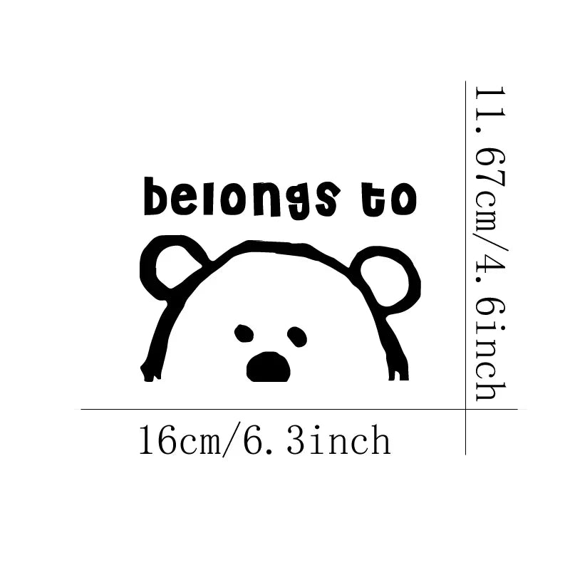 Belongs to Anime Stickers, Cartoon Stickers, Car Stickers, Vinyl Decals - For Cars, Trucks, Walls, Laptops, Windows, Motorcycles (Online Order Only)