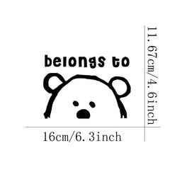 Belongs to Anime Stickers, Cartoon Stickers, Car Stickers, Vinyl Decals - For Cars, Trucks, Walls, Laptops, Windows, Motorcycles (Online Order Only)
