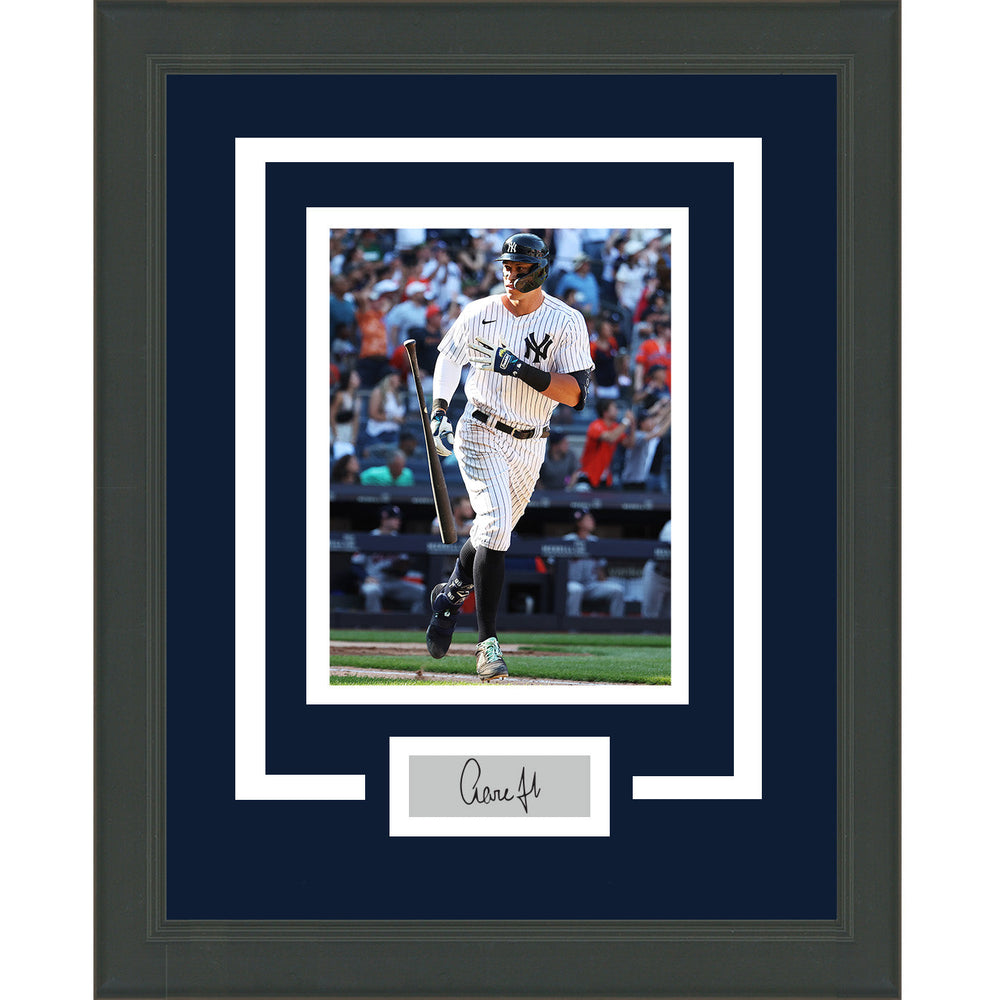 Framed Aaron Judge Facsimile Laser Engraved Signature Auto New York Yankees 11x14 Baseball Photo (ONLINE ORDER ONLY)