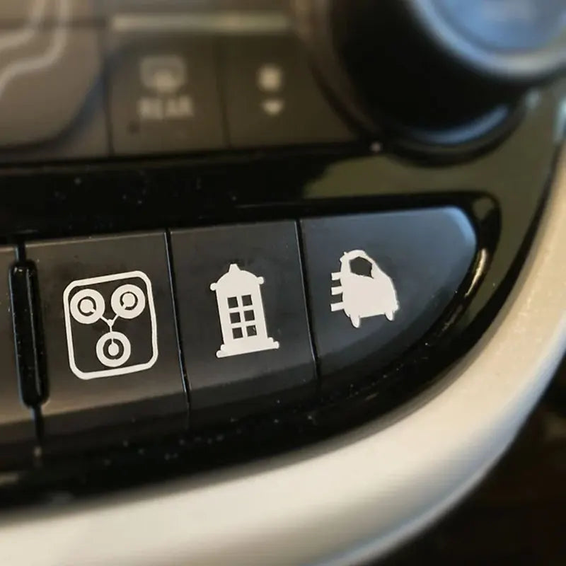 Universal Fit Car Sticker And Truck Vehicle White Blank Buttons The Car Interior  Decoration Die Cutting  Vinyl Decals (ONLINE ORDER ONLY)