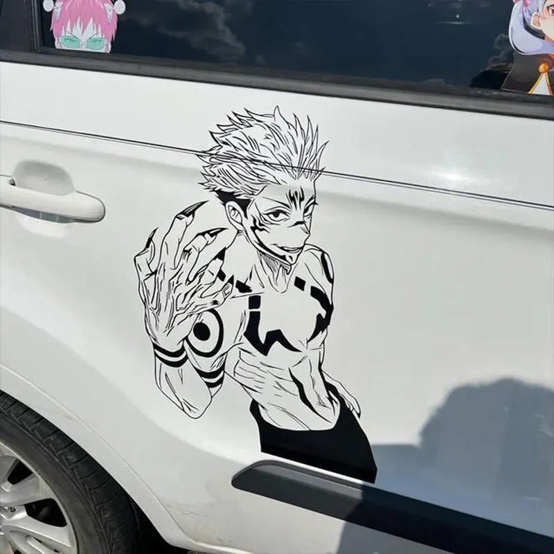 Anime Large Stickers For Car Sticker Handsome Boy Window Body Hood Decoration Die Cutting Waterproof Prevent PVC Vinyl Decals (ONLINE ORDER ONLY)
