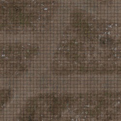 RPG Grid Mat - Abandoned Town & Dungeon Floor - Double Sided Neoprene Mat with Bag (ONLINE ORDER ONLY)