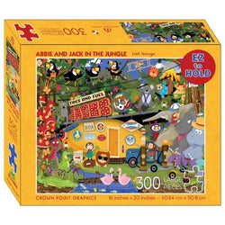 Abbie & Jack in the Jungle 300 Piece Soft Touch Jigsaw Puzzle Crown Point (ONLINE ORDER ONLY)