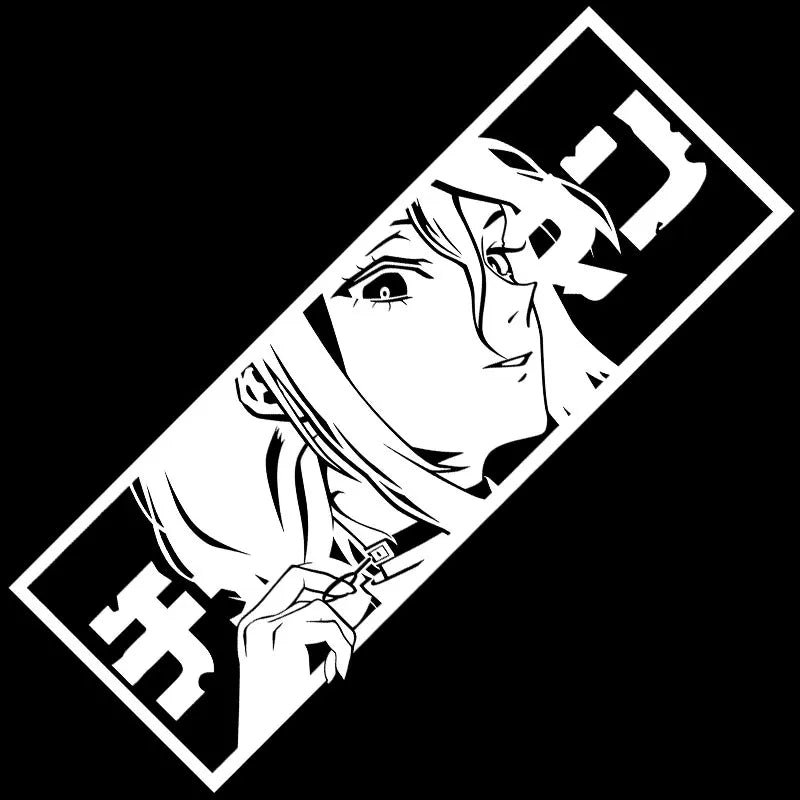 Makima Livestock Husba Shihai No Akuma | Car Sticker Anime Girl Comics Stickers Window Bumper Windshield Auto Parts Vinyl Decals (ONLINE ORDER ONLY)
