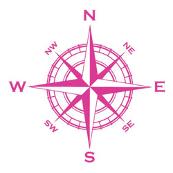 Nautical Compass Car Stickers Outdoor Personality Styling Decoration Laptop Sticker Reflective Rear End Glass Vinyl Decals (ONLINE ORDER ONLY)