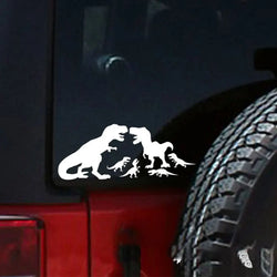 Tyrannosaurus Rex Family Car Stickers Lnteresting Dinosaur Decoration Notebook Windscreen Vinyl Decals (ONLINE ORDER ONLY)