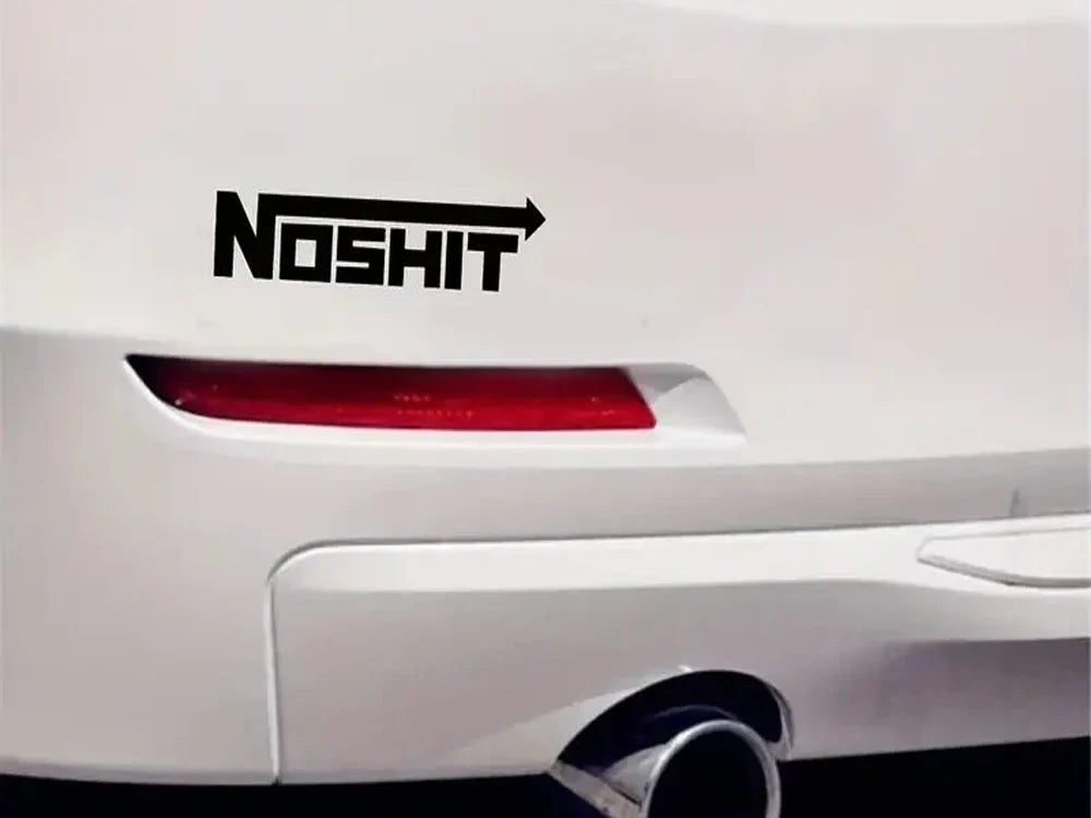 NOSHIT Nos Style Decal Funny Car Truck Vinyl Sticker JDM Racing Window Decal Stickers Jdm Window Decals (Online Order Only)