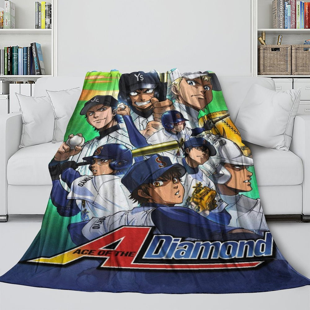 Ace of Diamond Blanket Flannel Fleece Throw Room Decoration (Online Order Only)