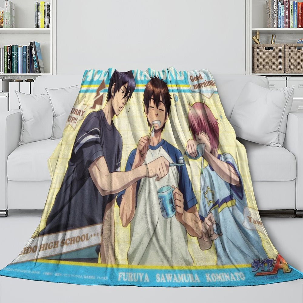 Ace of Diamond Blanket Flannel Fleece Throw Room Decoration (Online Order Only)