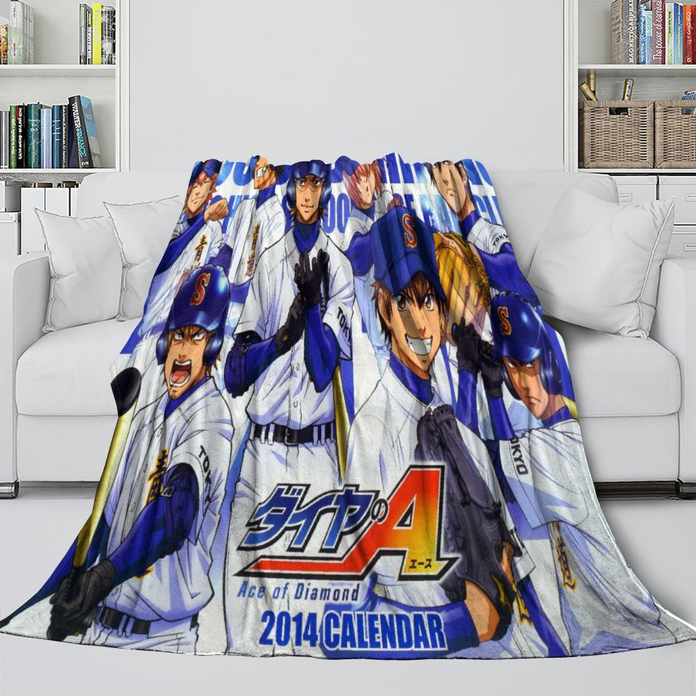 Ace of Diamond Blanket Flannel Fleece Throw Room Decoration (Online Order Only)
