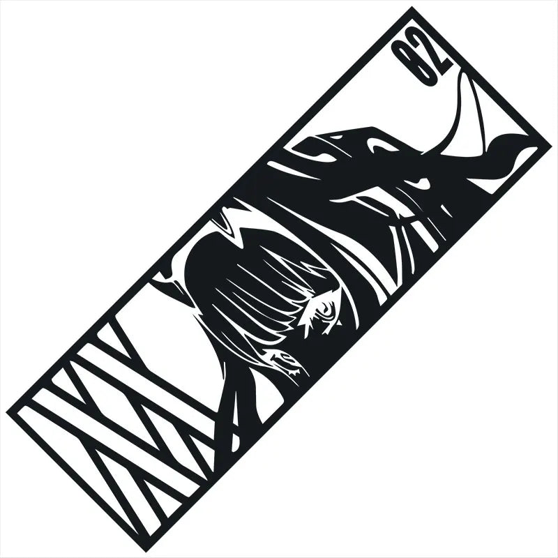 Cartoon 02 Anime For Car Stickers Skateboard Laptop Phone Luggage Car Bike Cool Waterproof Laser Decal Bumper Vinyl (ONLINE ORDER ONLY)