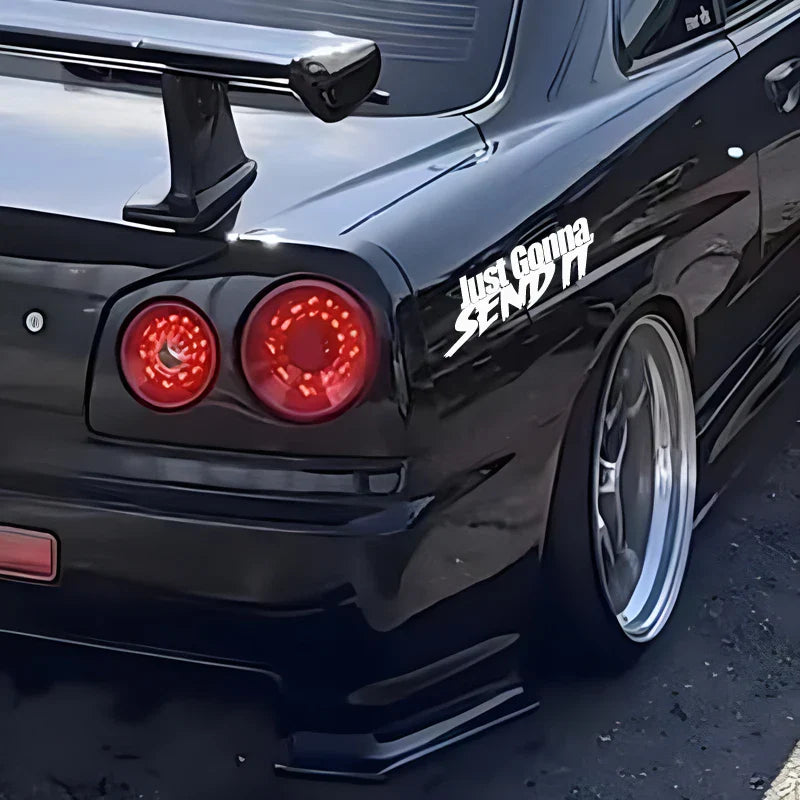 JUST GONNA SEND IT Car Sticker, For Motorcycle Computer Wall Decoration Sticker (ONLINE ORDER ONLY)