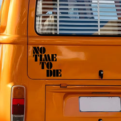 NOTIMETODIE  Stickers,Car Stickers, Vinyl Decals - For Cars, Trucks, Walls, Laptops, Windows, Motorcycles, Bumpers Or Crafts (ONLINE ORDER ONLY)