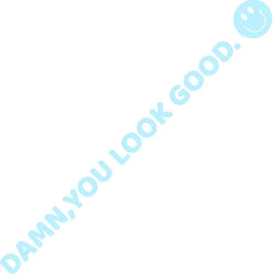 The Text Car Stickers Damn, You Look Good Decoration Rear View Mirror Trendy  Window Car Die Cutting Vinyl Decal (ONLINE ORDER ONLY)