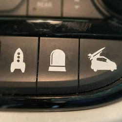 Choose Cartoon Car Sticker And Truck Vehicle White Blank Buttons The Car Interior  Decoration Die Cutting  Vinyl Decals (ONLINE ORDER ONLY)