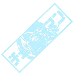 Anime Beautiful Girl Lovely Car Stickers Window Windshield Bumper Decoration Stickers Auto Parts Laser Vinyl Decals (ONLINE ORDER ONLY)