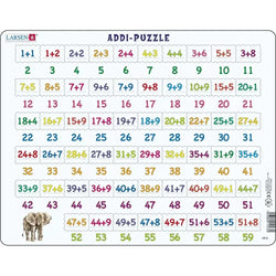Addition Math 58 Piece Tray Jigsaw Puzzle Larsen (ONLINE ORDER ONLY)