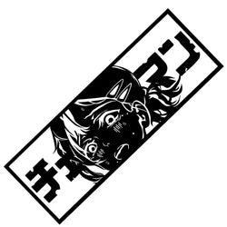 Anime Beautiful Girl Lovely Car Stickers Window Windshield Bumper Decoration Stickers Auto Parts Laser Vinyl Decals (ONLINE ORDER ONLY)