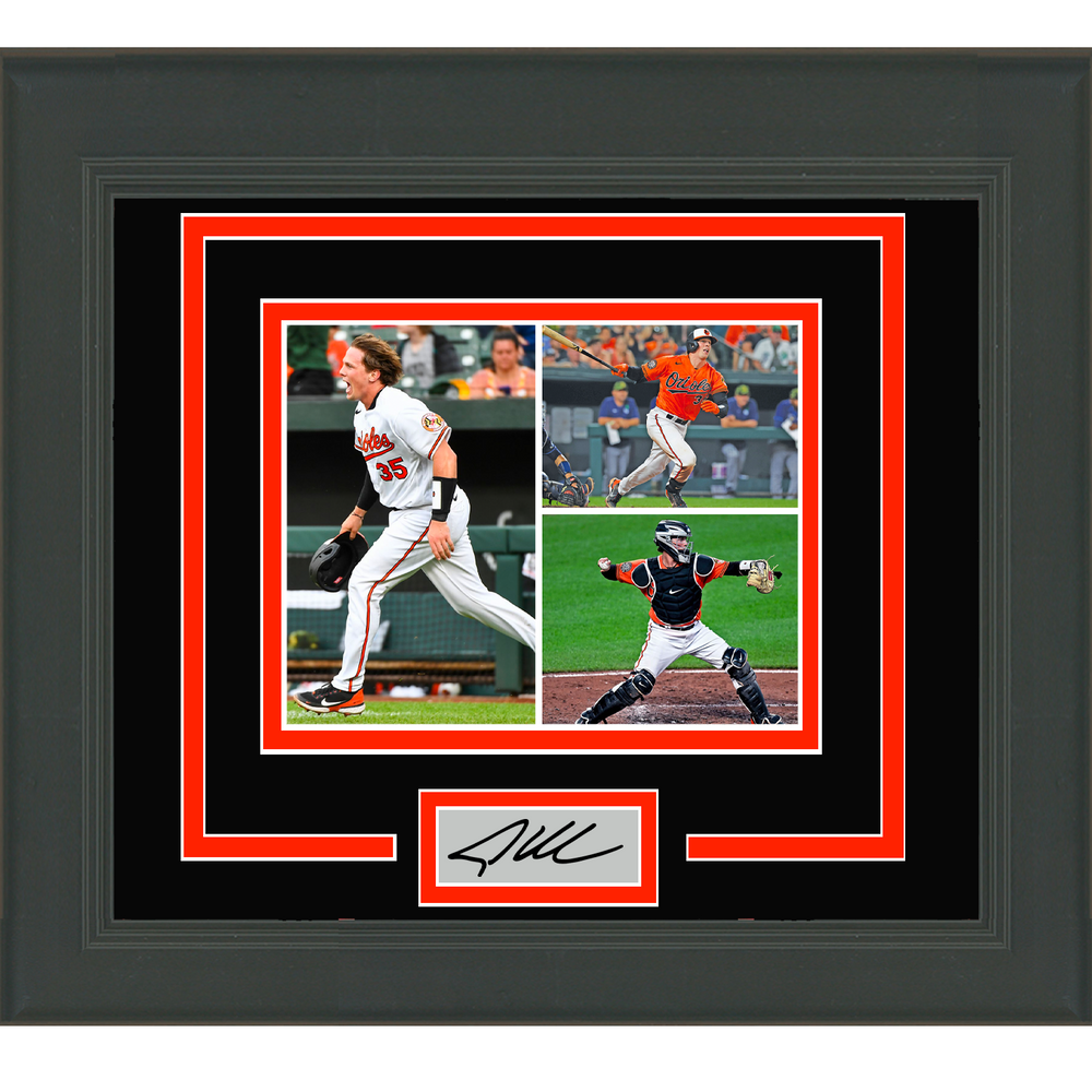 Framed Adley Rutschman Facsimile Laser Engraved Signature Auto Baltimore Orioles 11x14 Baseball Photo (ONLINE ORDER ONLY)