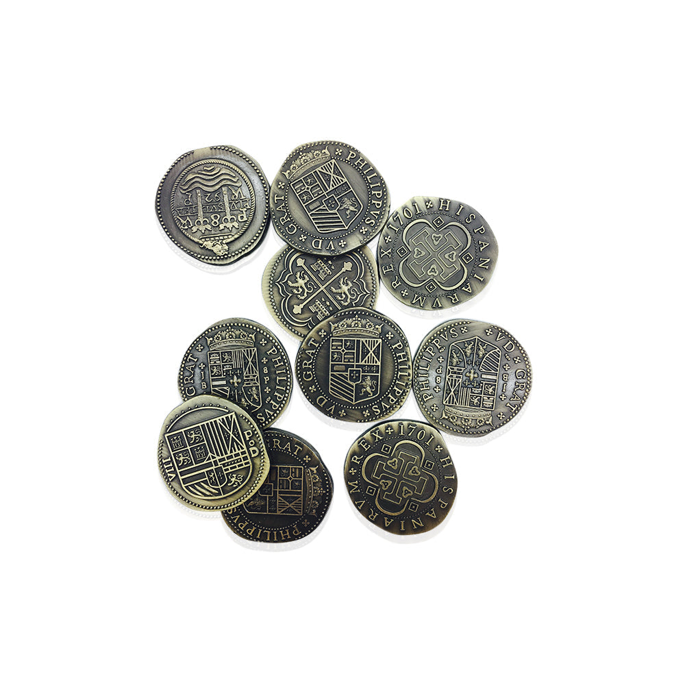 Adventure Coins – Pirate Doubloon Metal Coins Variety Pack Set of 10 Historical (Online Only)