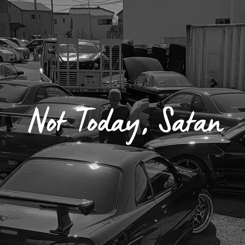 Not Today Mirror Decal, Cute Faith Vinyl Decal, Car Mirror Decal, Religious Car Accessories (ONLINE ORDER ONLY)