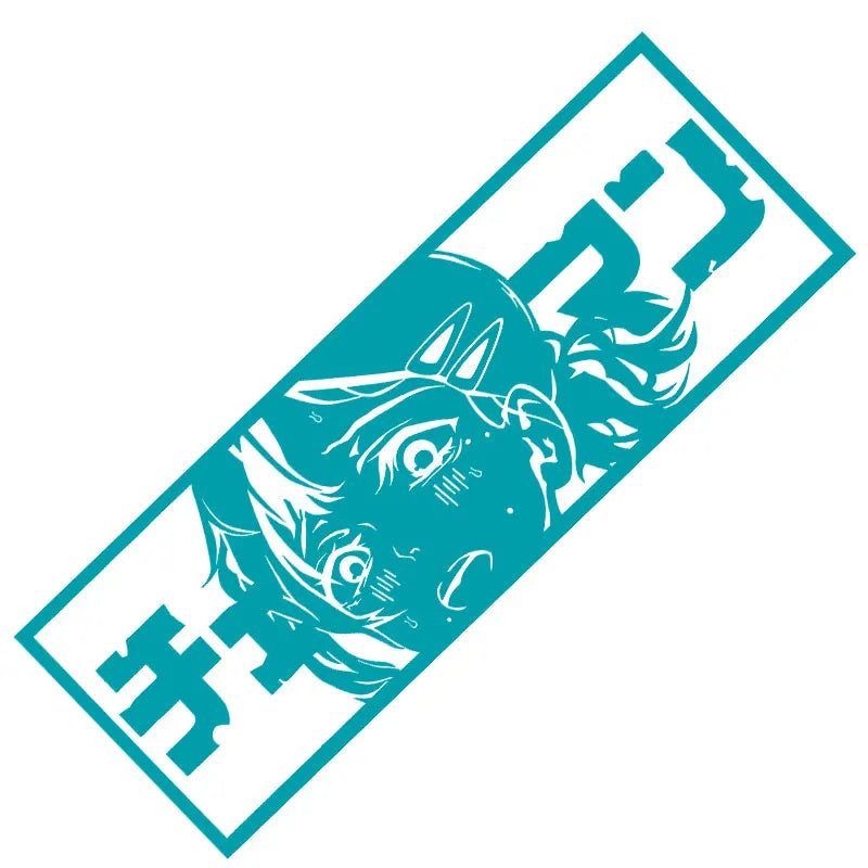 Anime Beautiful Girl Lovely Car Stickers Window Windshield Bumper Decoration Stickers Auto Parts Laser Vinyl Decals (ONLINE ORDER ONLY)