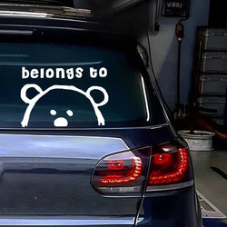 Belongs to Anime Stickers, Cartoon Stickers, Car Stickers, Vinyl Decals - For Cars, Trucks, Walls, Laptops, Windows, Motorcycles (Online Order Only)