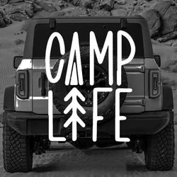 Camp Life Sticker For Travel Camping Enthusiasts Car RV Decorative Stickers, Waterproof  Car Stickers (ONLINE ORDER ONLY)