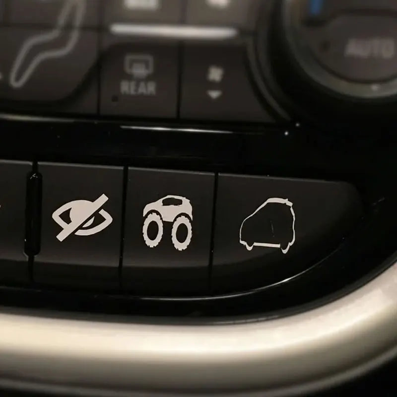 Universal Fit Car Sticker And Truck Vehicle White Blank Buttons The Car Interior  Decoration Die Cutting  Vinyl Decals (ONLINE ORDER ONLY)