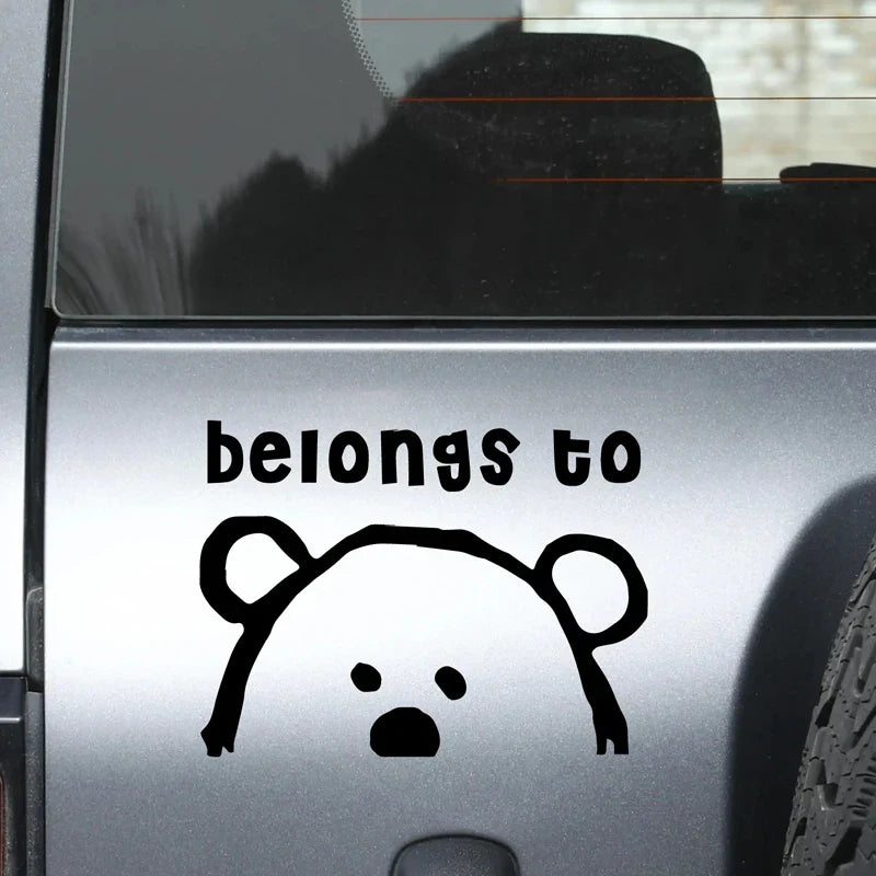 Belongs to Anime Stickers, Cartoon Stickers, Car Stickers, Vinyl Decals - For Cars, Trucks, Walls, Laptops, Windows, Motorcycles (Online Order Only)