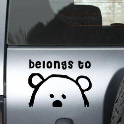 Belongs to Anime Stickers, Cartoon Stickers, Car Stickers, Vinyl Decals - For Cars, Trucks, Walls, Laptops, Windows, Motorcycles (Online Order Only)