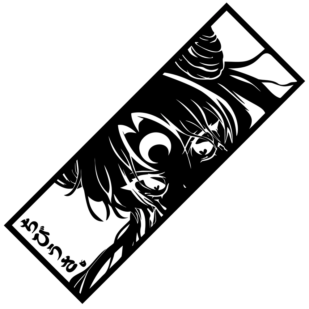 Black Lady | Sailor Moon | Chibiusa Car Sticker Anime PVC Window Decoration Auto Parts Laser Stickers Beautiful Girl Vinyl Decal (ONLINE ORDER ONLY)