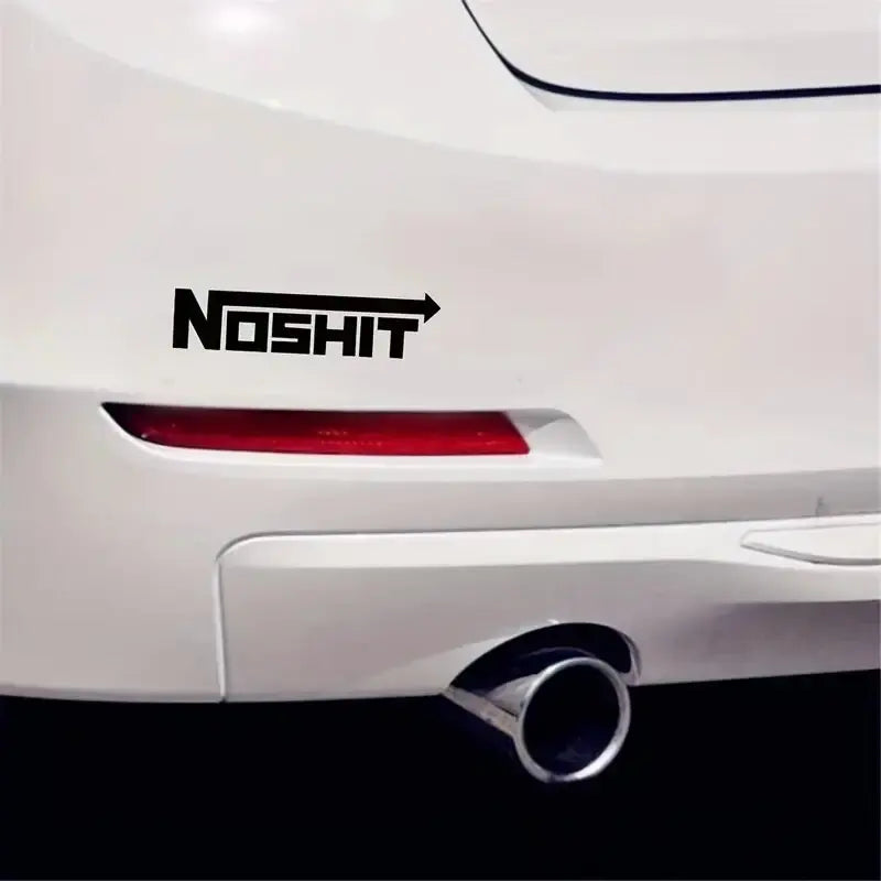 NOSHIT Nos Style Decal Funny Car Truck Vinyl Sticker JDM Racing Window Decal Stickers Jdm Window Decals (Online Order Only)